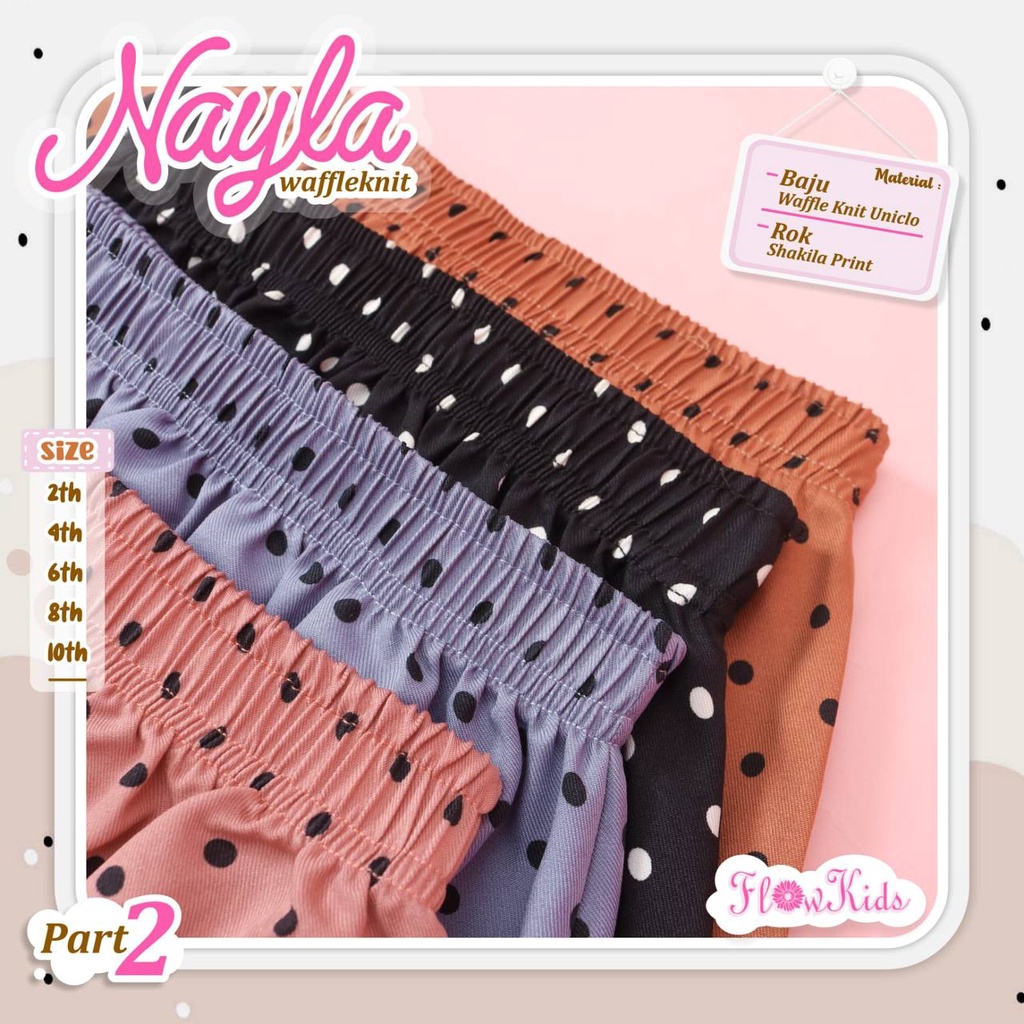 Setelan anak Skirt Nayla Waffle Knit by Flowkids