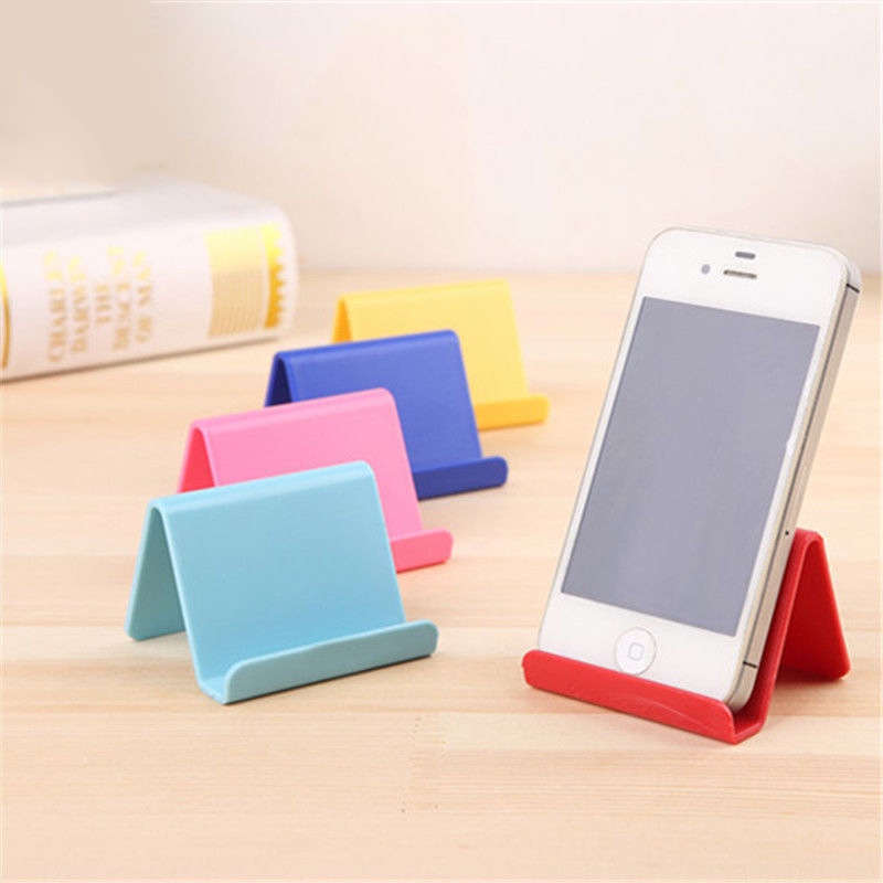 Stand Holder Hp Mini Portable Bahan Plastik Warna Polos