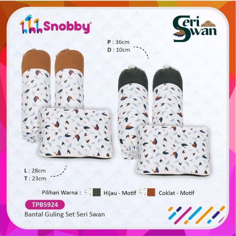 Harga Snobby Bantal Guling Bayi Set Swan Series Bahan Halus Tidak
Berbulu - TPB 5924