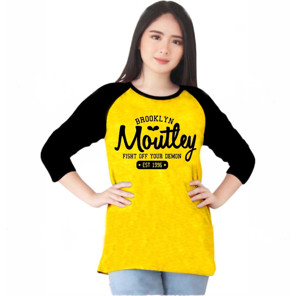 Kaos Atasan Wanita Lengan 3/4 / Kaos raglan Wanita/ Kaos Cewek/ Kaos Oblong/ Baju Kaos Tshirt-2