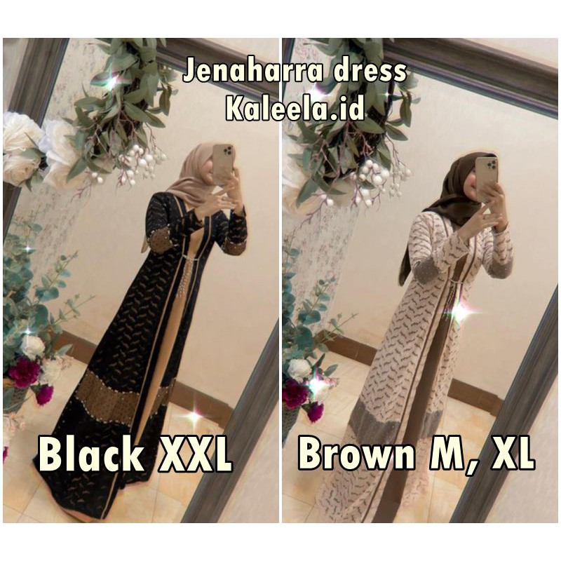 JENAHARRA LUXURY DRESS BY KALEELA Black XXL