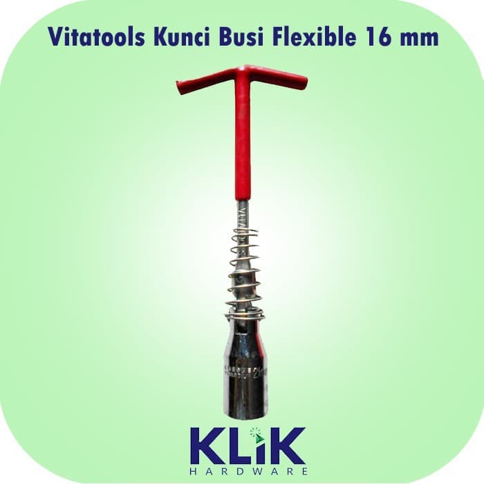 Vitatools Kunci Busi Flexible Motor Matic Bebek Vixion CBR Fleksibel 16 mm 4 Tak-1