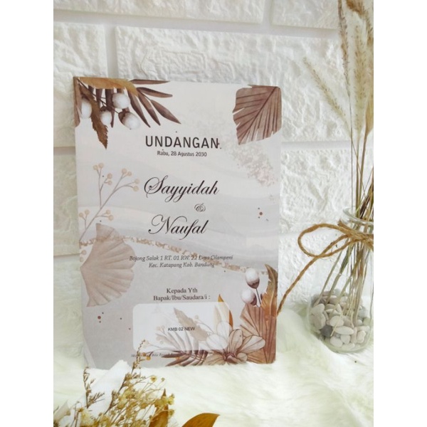 Undangan Pernikahan Murah | Undangan KMB 02 | Undangan rustik | Undangan Unik