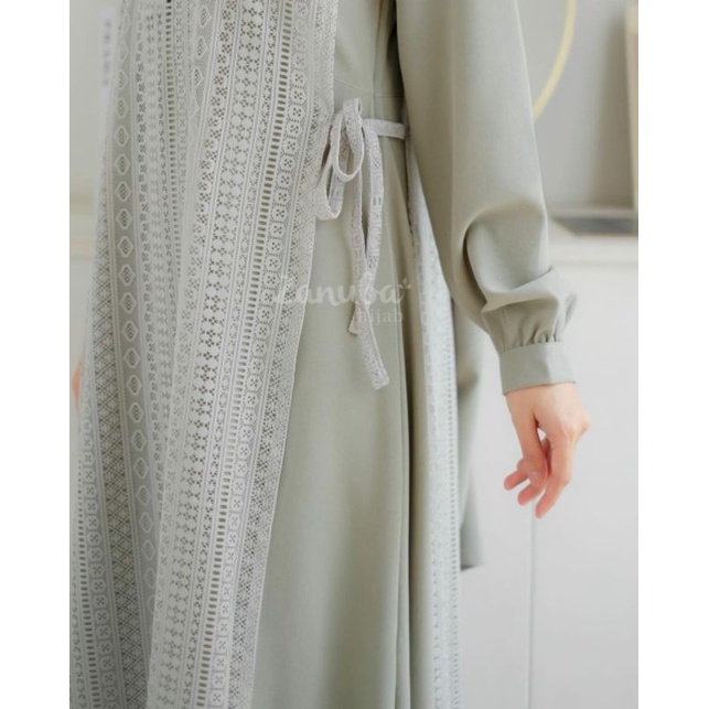 Vest Lace Set by Zanuba hijab | Gamis | Gamis set | Eid Series