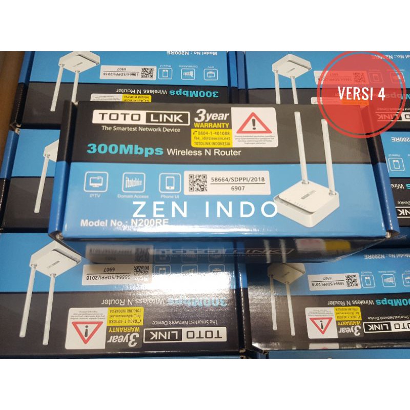 VERSI 4 TOTOLINK N200RE 300Mbps Mini Wireless N Router