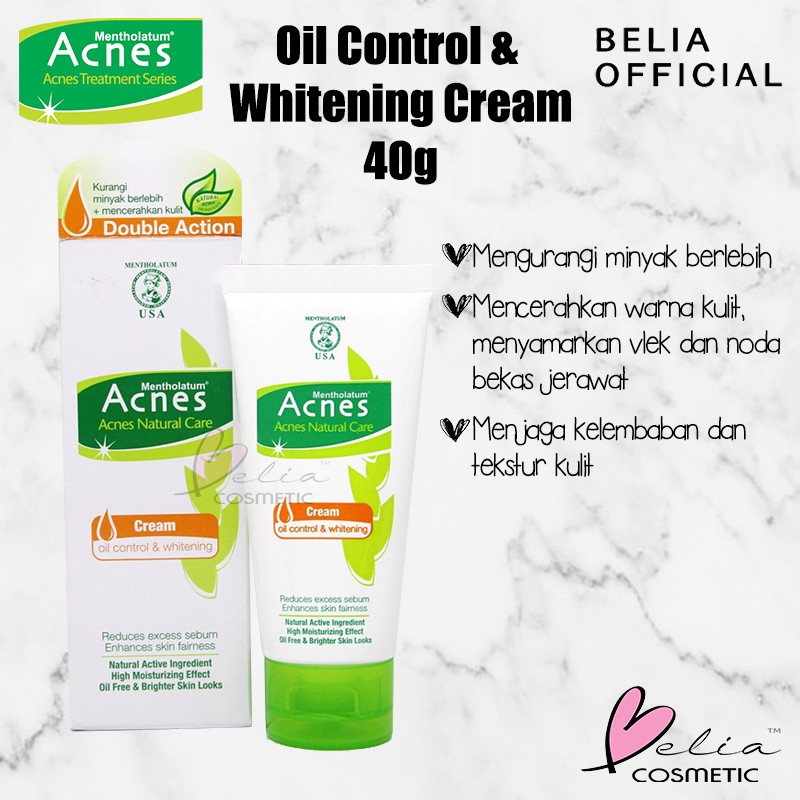 ❤ BELIA ❤ ACNES Natural Care Oil Control Series Milk Cleanser/ Toner / Powder Lotion / Cream jerawat