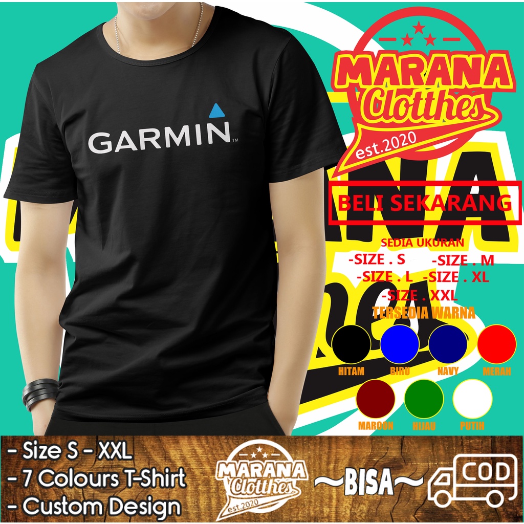 Kaos Mancing Garmin Logo Baju Distro