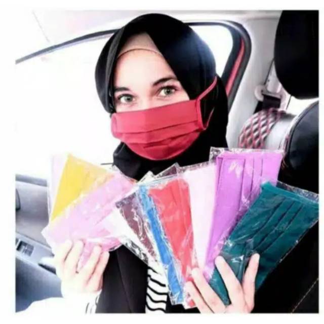 Masker Kain Polos Aksesoris Pengendara Motor