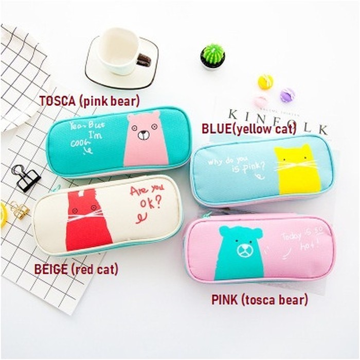

Jual [PENCIL BAG] MINIMALIST Cartoon Animal Design / Kotak Pensil Limited