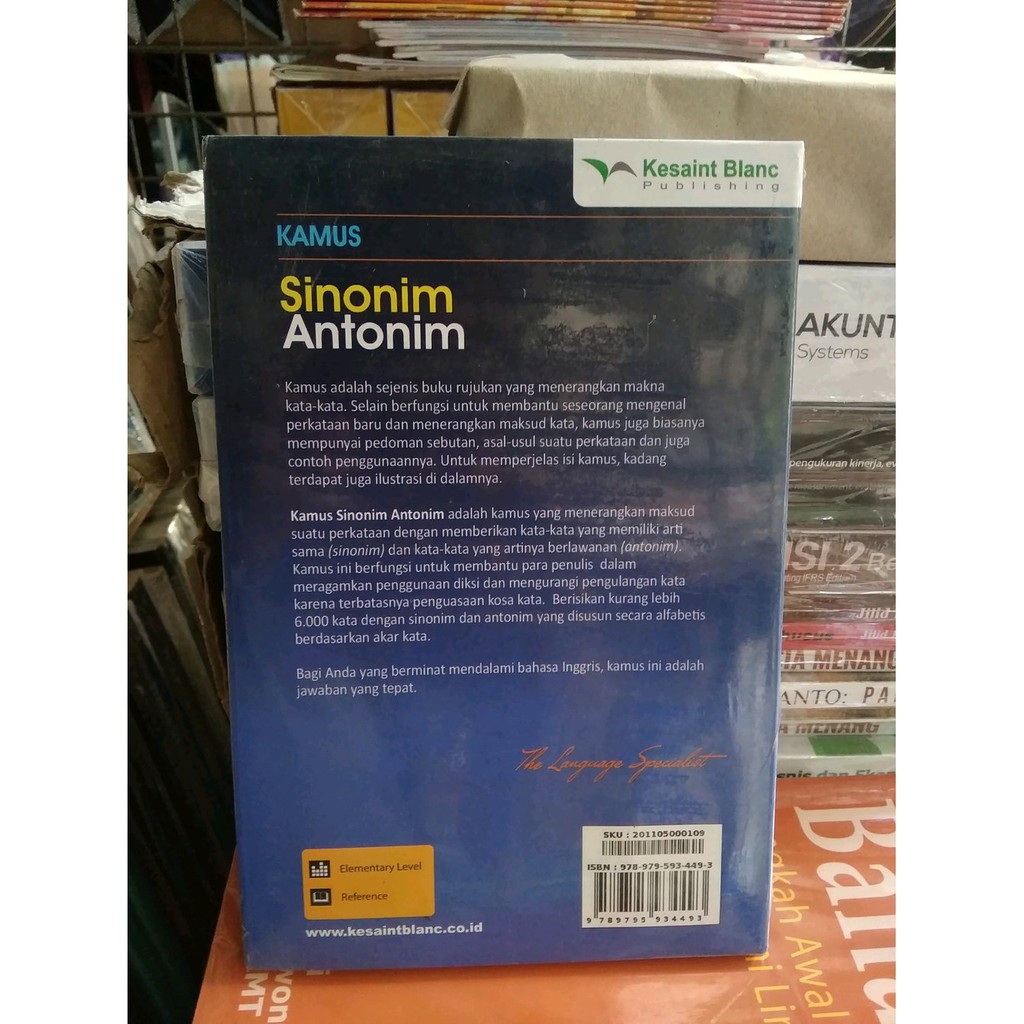 Jual Original Buku Kamus Sinonim Antonim Karangan Herpinus