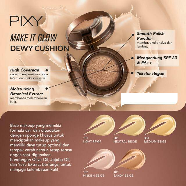 ❤️GROSIR❤️ Pixy Make it Glow Dewy Cushion