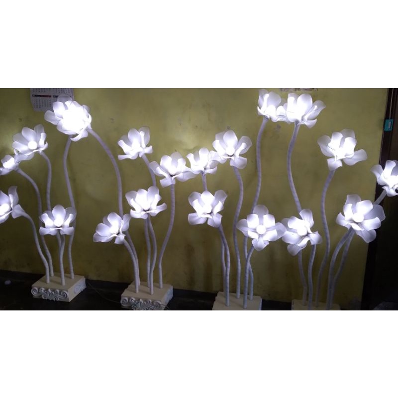 Lampu Standing Bunga Stoking / Kap Lampu Cup Lampu Hias Dekorasi Fariasi Warna