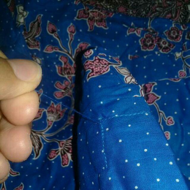 Sarimbit Couple Batik Keluarga/family Gamis Muslim Krisdayanti (kd) Dsr Warna Biru