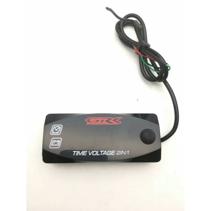 Jam Digital Voltmeter Motor Mobil 2 in 1 / Voltmeter Jam Mobil Motor