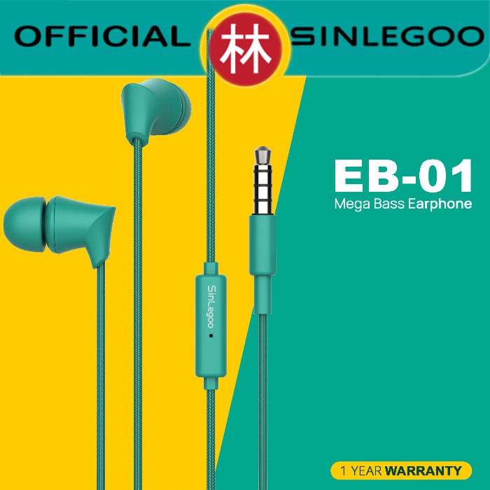 Sinlegoo EB-01 Mega Bass Earphone Stereo