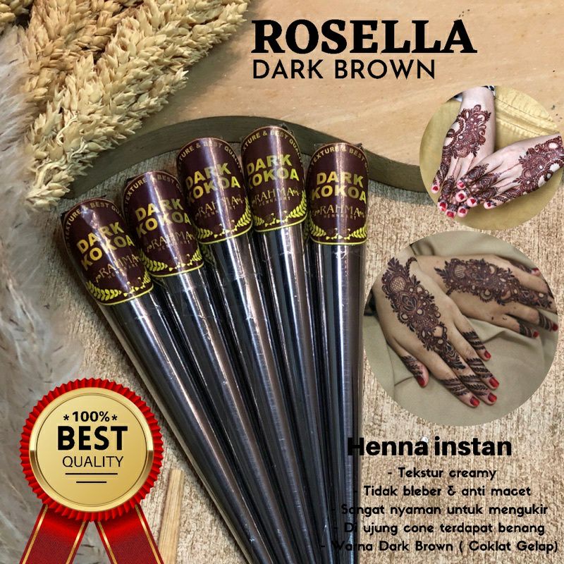 TERLARIS !!! Henna Racik Rosella/ hena mix/ hena instan racikan