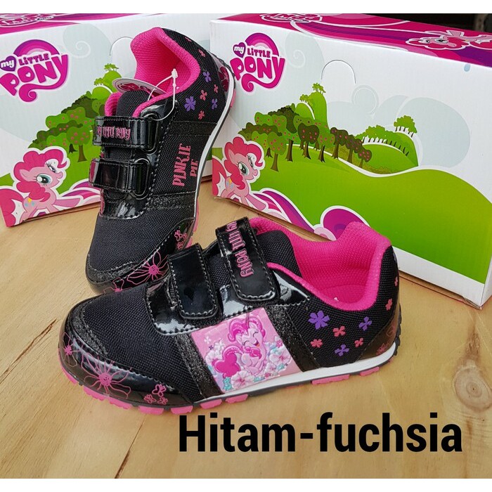 SEPATU ANAK SEKOLAH DISNEY LITTLE PONY / KUDA PONY PEREKAT