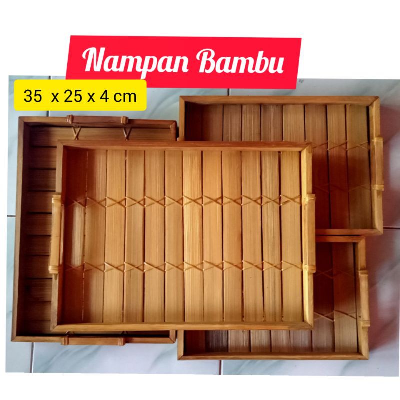 NAMPAN BAMBU / NAMPAN ANYAMAN BAMBU / BAKI BAMBU / NAMPAN UNIK