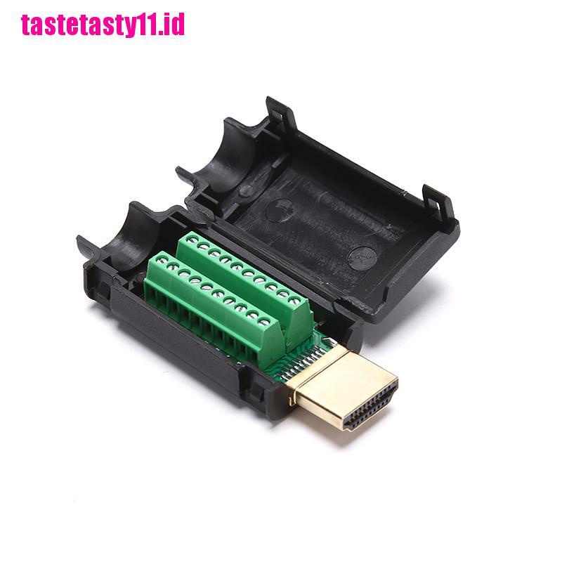 (TTID) Adaptor Konektor HDMI 2.0 Ke Papan Terminal 20P Dengan Housing