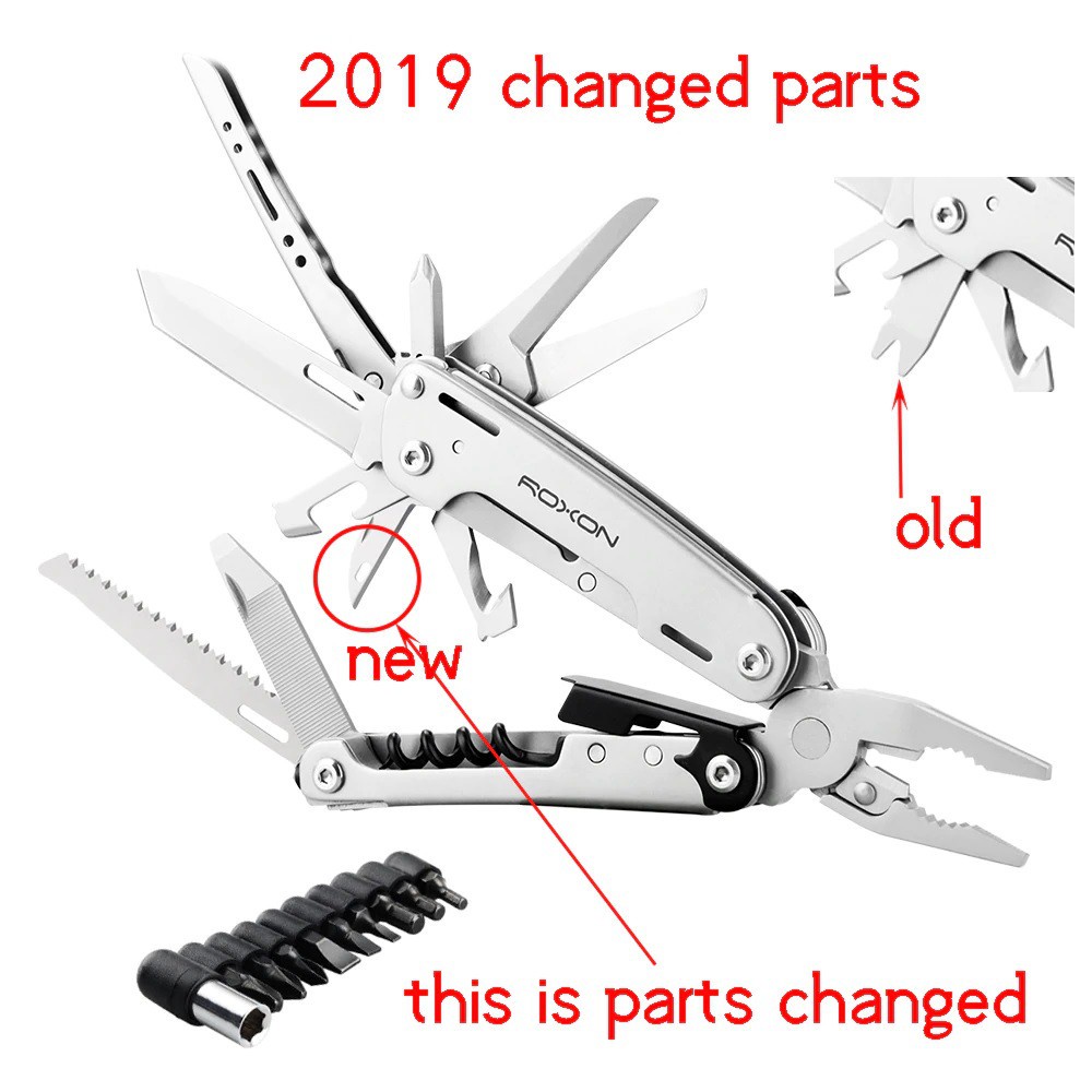ROXON STORM S801S - 16 in 1 Multitool Outdoor Camping Folding Tools - Pisau Lipat Multifungsi