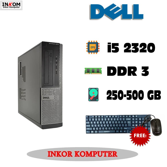 PC Built Up Dell OptiPlex Desktop CPU Dell Intel Core