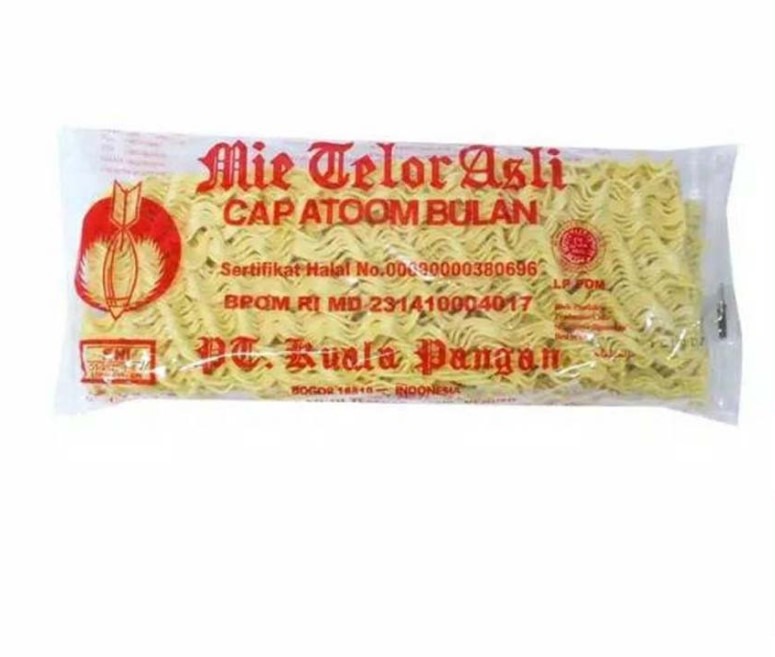 Mie Telor Cap Atom Bulan 200gr / Mie Telur / Mie Telur Atoom