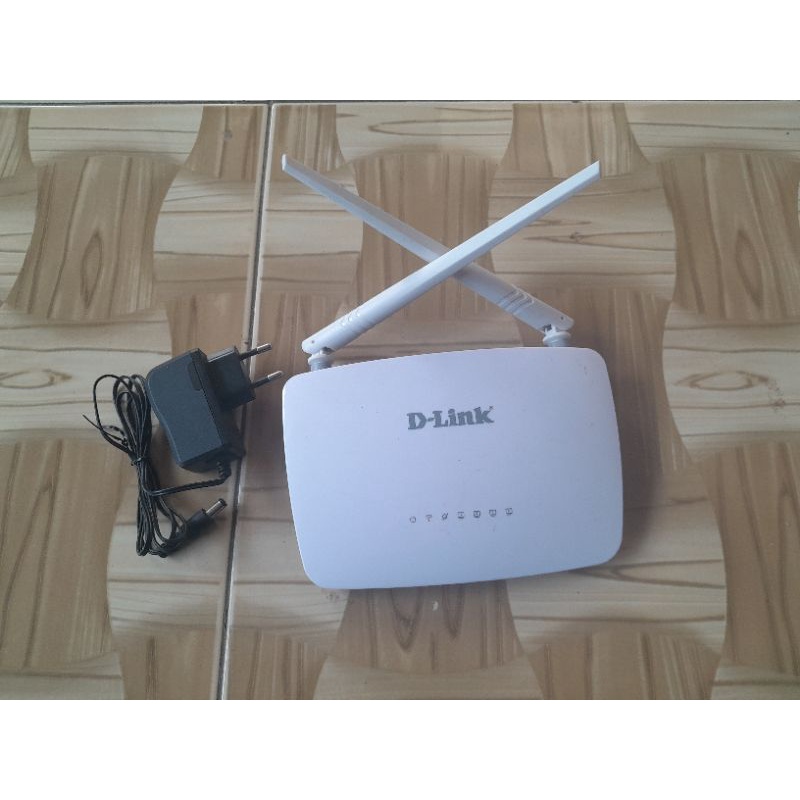 router dlink putih dan adaptor