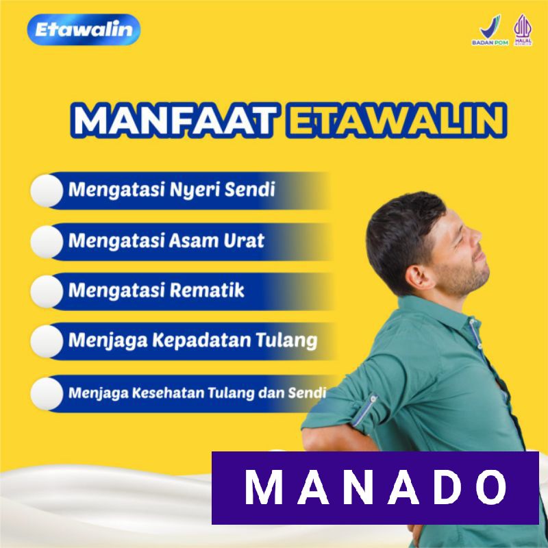 

COD: Etawalin Susu Pegal Linu Nyeri Sendi - Susu Kambing Etawa plus Herbal, Etawalin 200g - Susu Untuk Membantu Meredakan Pegal Linu, Nyeri Pada Persendian dikirim Dari Manado Mapanget GPI