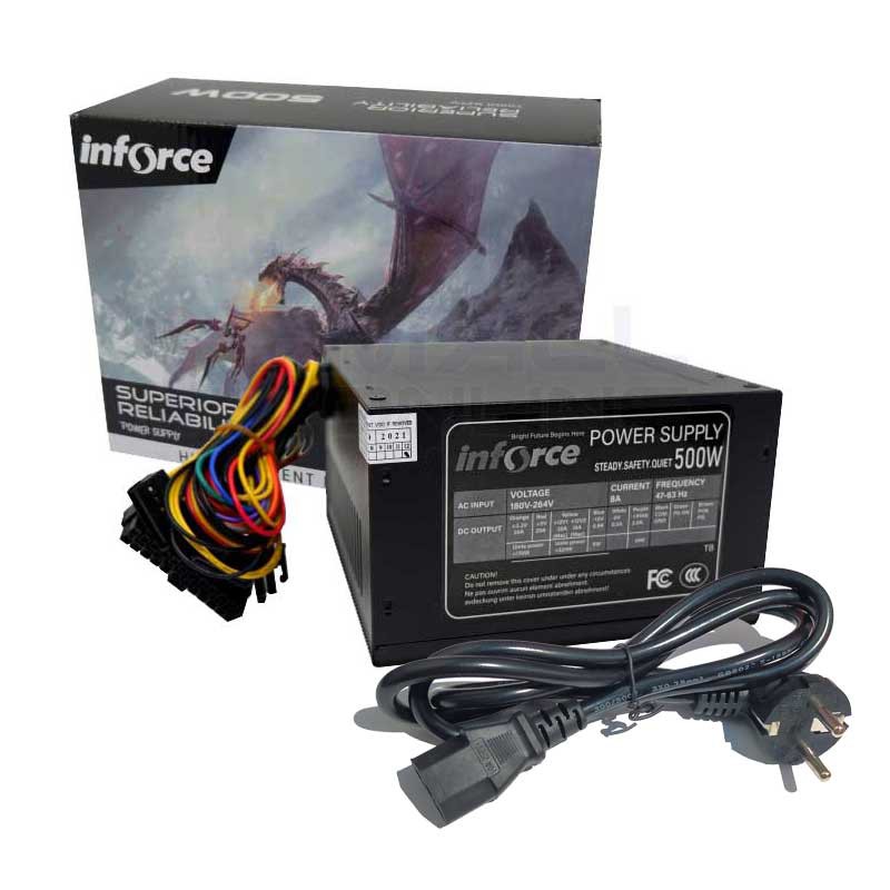 Power Supply (PSU) 500w Merk Inforce  untuk PC/PC Gamming