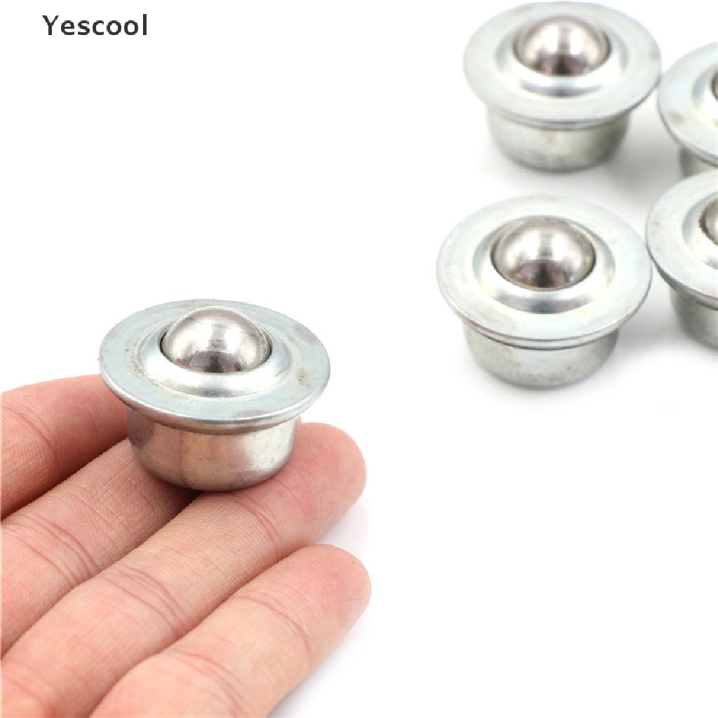 Yescool 5PCS CY-15H Ball Bearing Metal Transfer Unit Conveyor Roller Wheels Ukuran 32mm