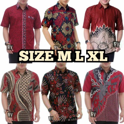 Size M L Xl Xxl New Kemejapria Lengan Pendek 848vo Kemeja Pilot Pangkat 4029ys Kemeja Batik Pria