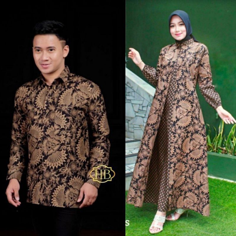 Maura Couple - Sania Ruffle Batik Couple ori Ndoro jowi DNT Garansi Termurah-Kipas