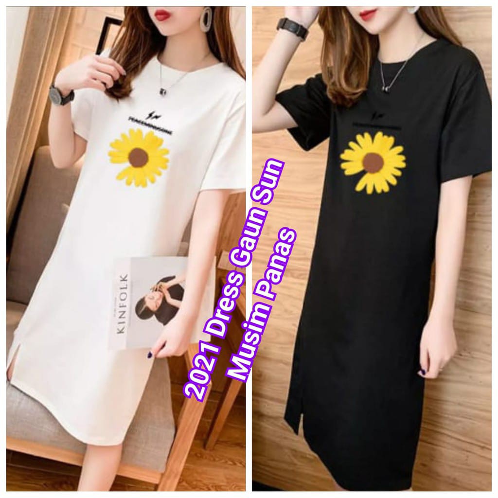 BESS - Dress Lengan Pendek DAISY FLOWER