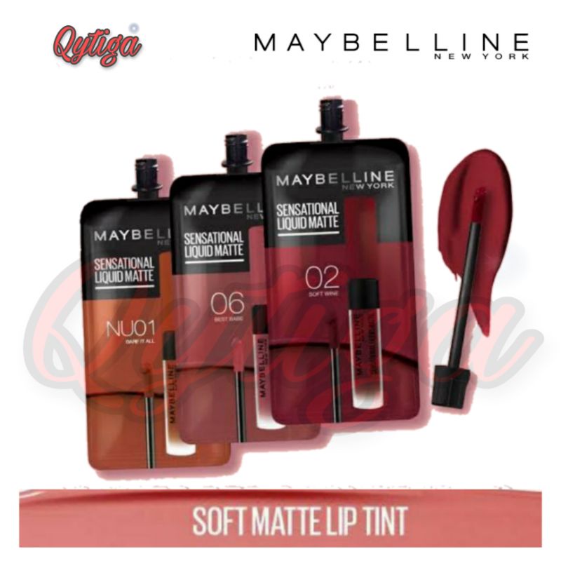Qytiga ✨ Maybelline Sensational Liquid Matte Lip Cream Sachet 2ml