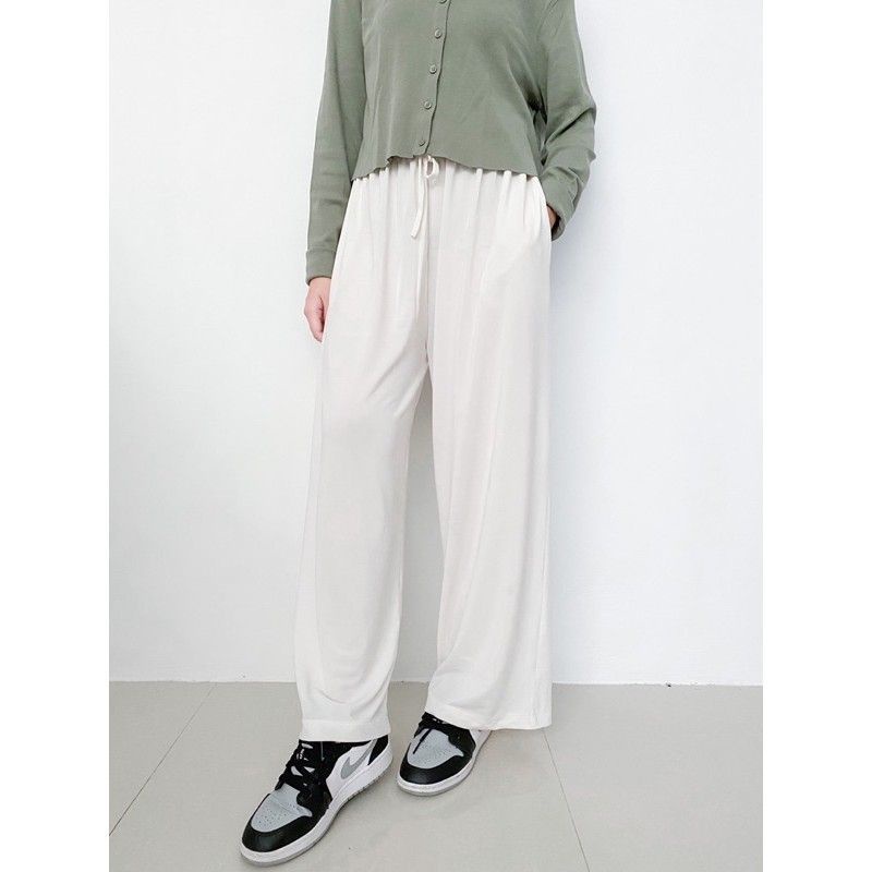 kulot wanita crinkle-Putih