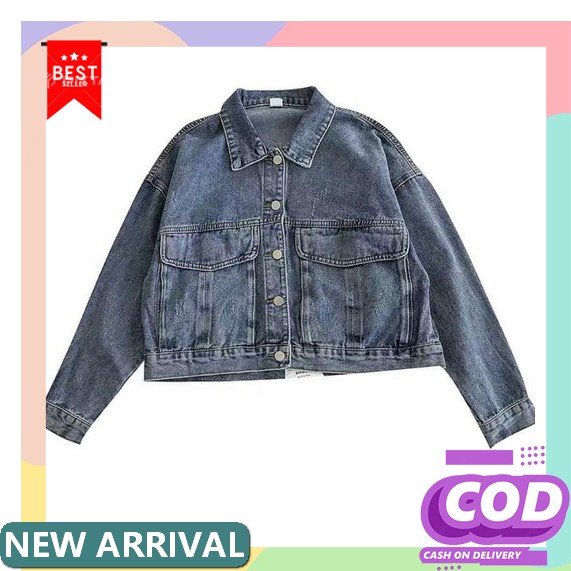 Jaket Wanita Jeans Biondy Biondi Kekinian // Jaket Jumbo Xl (Art. 1556) Amr Original - 237 Unicorn C