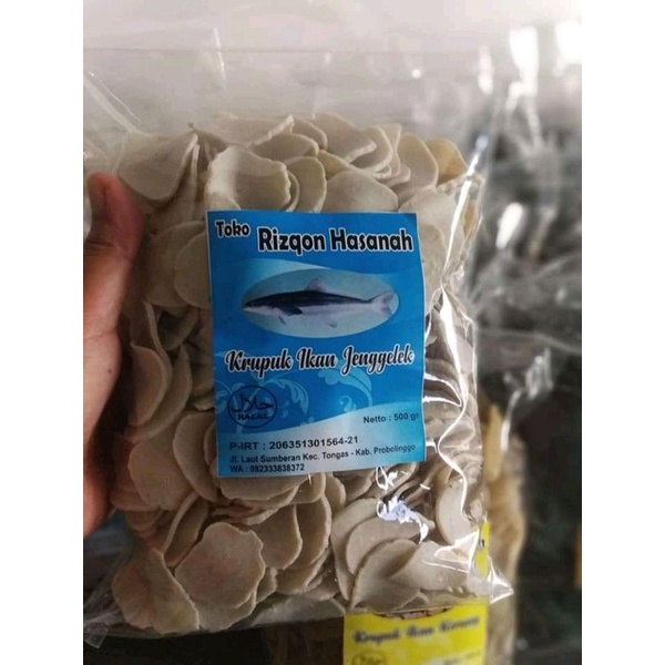 

krupuk ikan jenggelek /tengiri