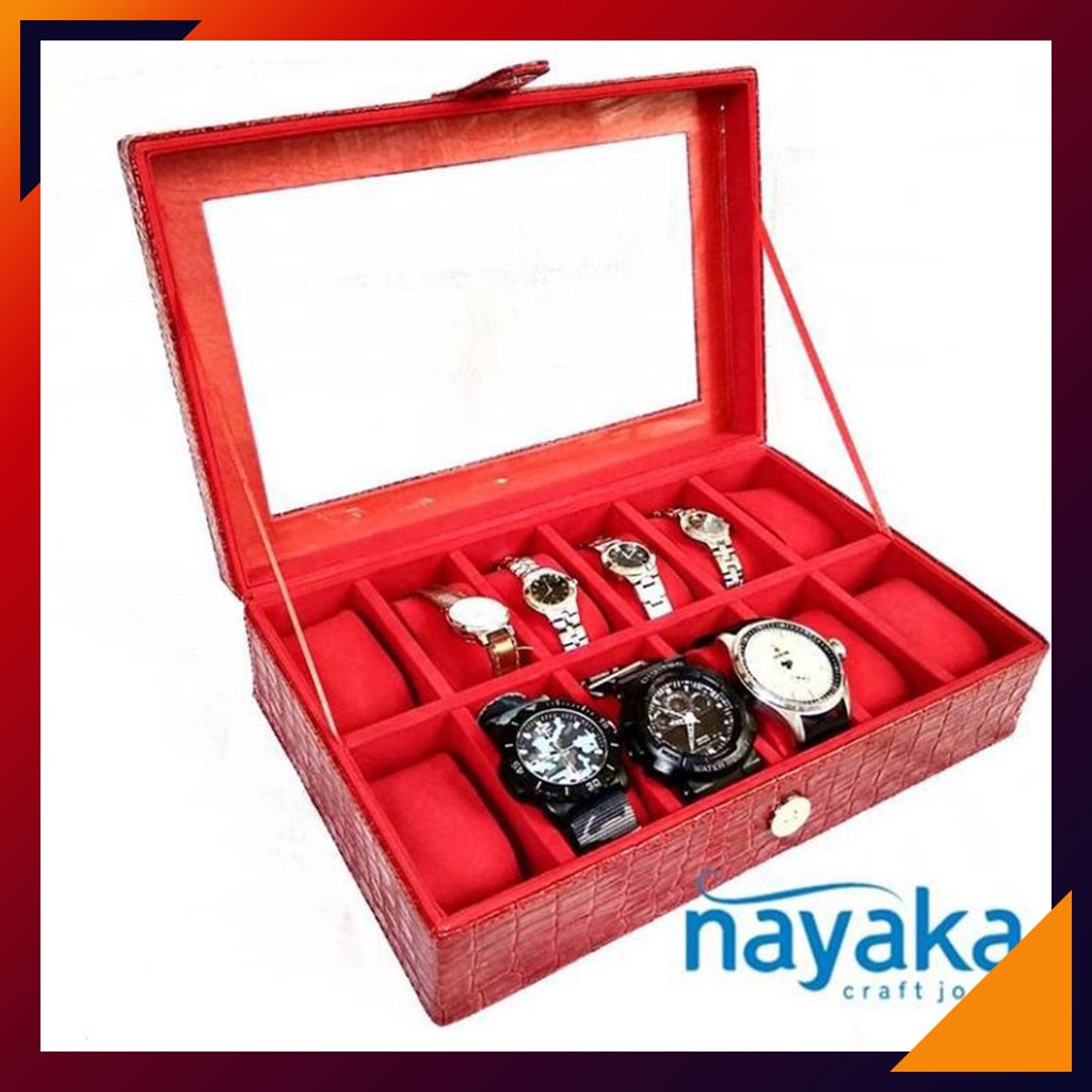 Kotak Box Jam Tangan isi 12