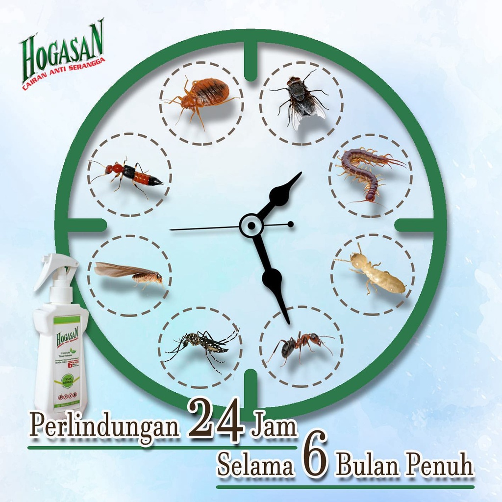 HOGASAN 200mL anti kutu/anti serangga/anti semut/anti kecoa/anti rayap/anti tungau/anti nyamuk/anti lalat