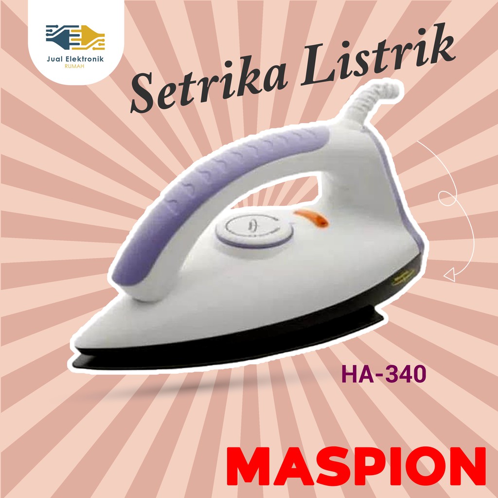 Setrika Maspion HA340 Nomor 1 Warna Random