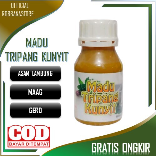 Madu Asam Lambung Tripang Kunyit Asli - Obat Asam Lambung - Maag  Kanker Lambung - Madu Lambung