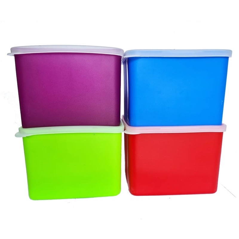 Toples plastik kotak 1000ml / toples kotak / sealware segi davina - food grade