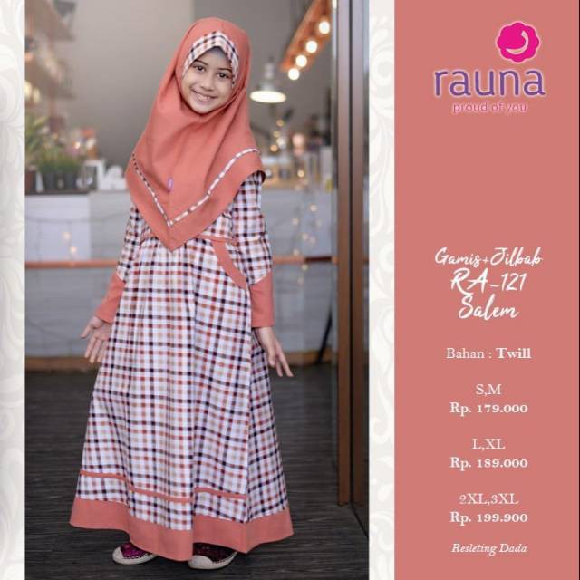 Baju Gamis Anak Perempuan / Ra -121 /Fashion Muslim