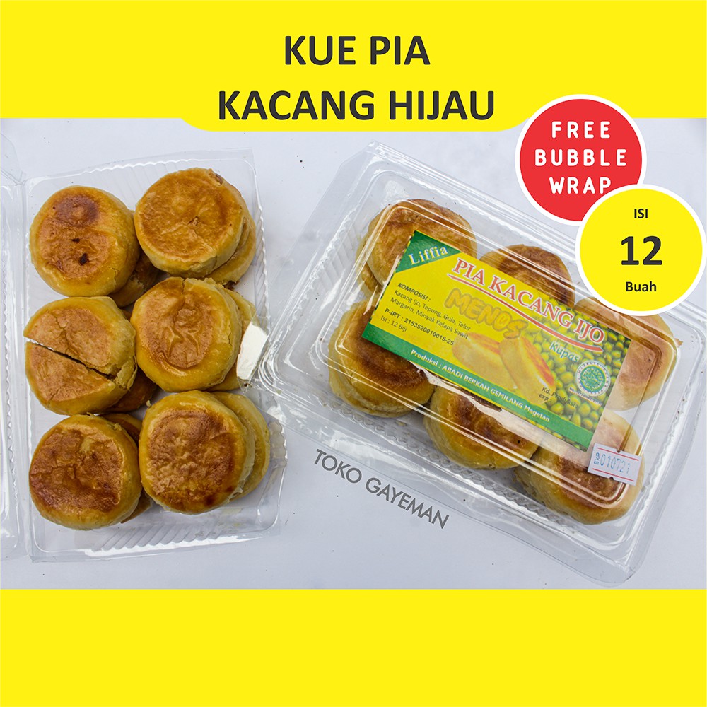 

Pia Kacang Ijo / Pia Kacang Hijau Kering isi 12 Buah