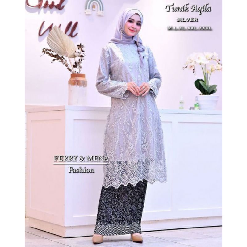 SET KEBAYA TUNIK KONDANGAN/KEBAYA TUNIK WISUDA /KEBAYA PESTA TERBARU &amp; TERLARIS