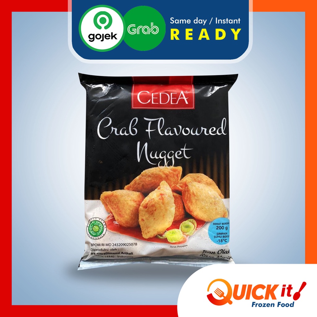 

Cedea Premium Nugget Kepiting Crab Flavowred 200 gram