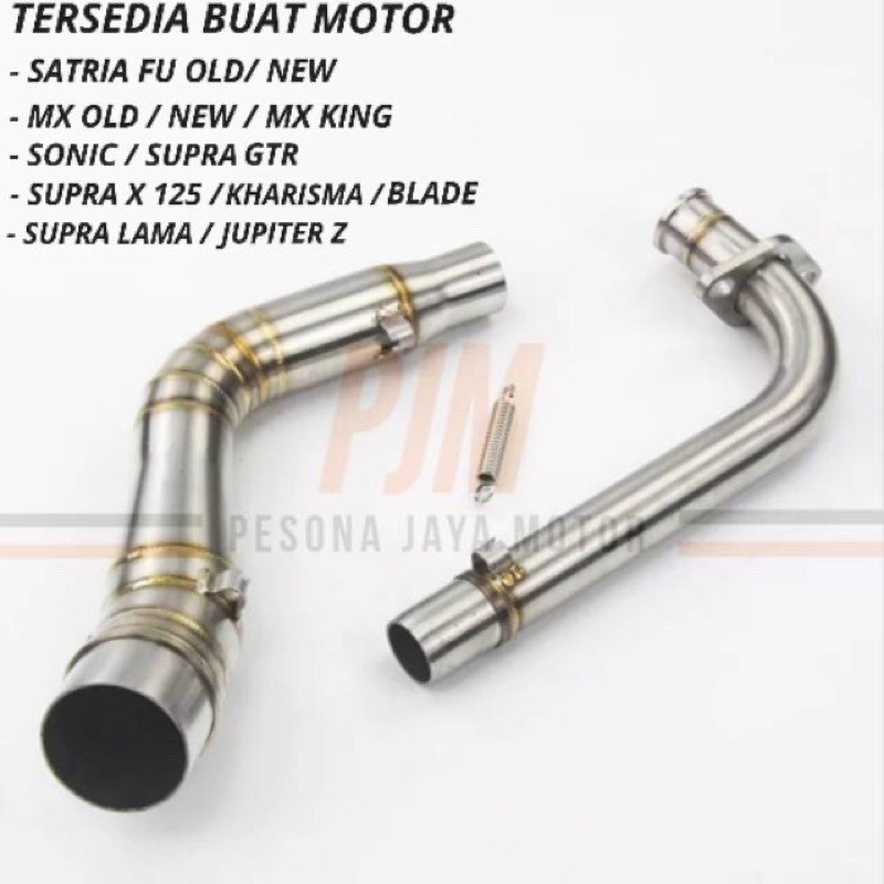 Leher knalpot racing inlet 2 inch/50mm buat sonic/supra gtr/mx135/mxking/fu old/new/jupiter z