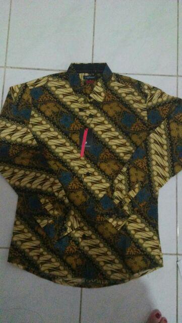 Odza Batik Anak Mudah Lengan Panjang Slim Fit Pria Modern