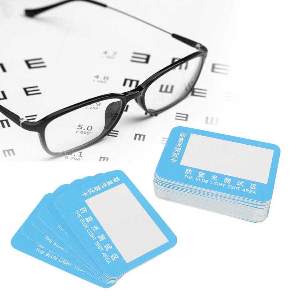 Mxbeauty Anti-Blue Light Test Card Anti Blue Light Glasses Lens Blue Light Generator Glasses Test Light Reusable UV Test Aksesoris Kartu Generator