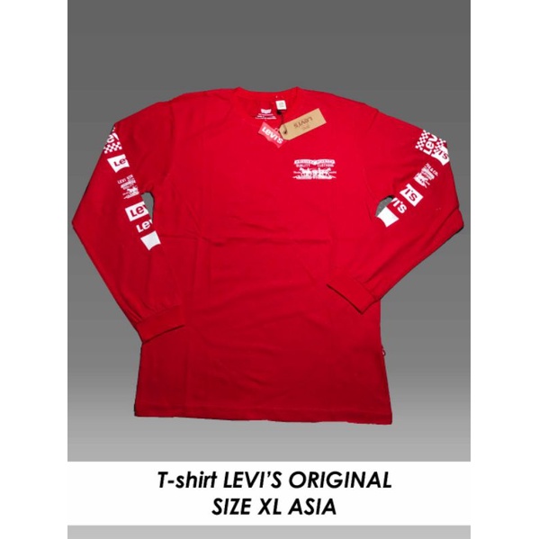 Kaos LEVIS LENGAN PANJANG ORIGINAL/kaos branded/kaos levis, kaos branded pria, levis ,branded , kaos